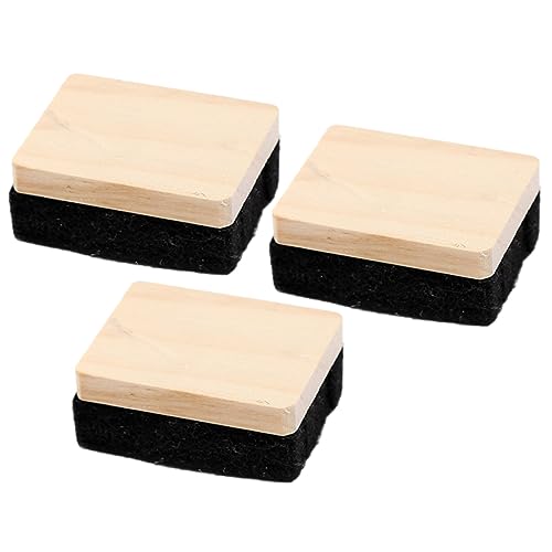 SOIMISS 3 Stück Schwarze Tafel Radierer aus Holz Multifunktionale Kleine Filz Radierer für Kreidetafeln für Büro Schule und Unterricht SOIMISS 3 Stück Schwarze Tafel Radierer aus Holz Multifunktionale Kleine Filz Radierer für Kreidetafeln für Büro Schule und Unterricht von SOIMISS