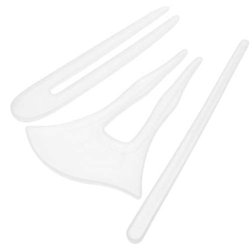 SOIMISS 3 Stück Silikon Haarnadel Gießform Diy Haarstäbchen Silikonform für Epoxidharz Schmuckherstellung Hochflexibel Transparent Einfach zu Entformen Reinigen für Projekte von SOIMISS