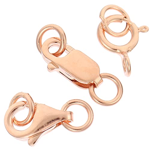 SOIMISS 3 Stück Teiliges DIY Schmuckverschluss Hochwertige Karabinerverschlüsse für und Armbänder Roségold für Schmuckherstellung und Bastelprojekte von SOIMISS