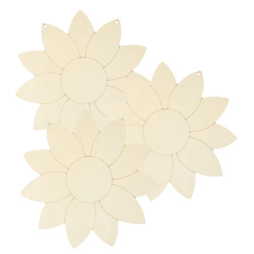 SOIMISS 3 Stück Teiliges Sonnenblumen Holz Deko Unbehandelte Holzscheiben zum Bemalen Leicht und Glatt für DIY Malerei Handzeichnung Fensterdeko und Festtagsdekoration SOIMISS 3 Stück Teiliges Sonnenblumen Holz Deko Unbehandelte Holzscheiben zum Bemalen Leicht und Glatt für DIY Malerei Handzeichnung Fensterdeko und Festtagsdekoration von SOIMISS