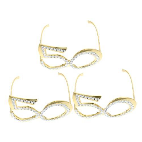 SOIMISS 3 Stück Teiliges Zahlenbrille Leichtes Bequemes Party Accessoire für Geburtstag Hochzeit Foto Requisiten Glitzernde Geburtstagsbrille für Erwachsene SOIMISS 3 Stück Teiliges Zahlenbrille Leichtes Bequemes Party Accessoire für Geburtstag Hochzeit Foto Requisiten Glitzernde Geburtstagsbrille für Erwachsene von SOIMISS