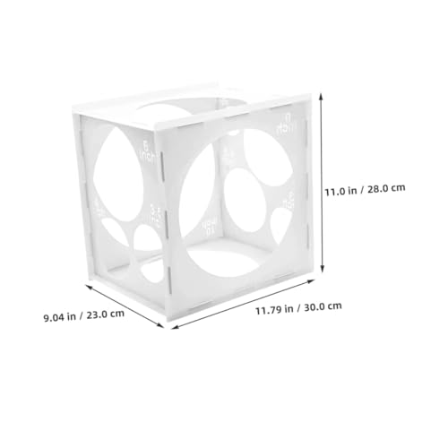 SOIMISS 3 Stück Transparente Ballongrößen Würfel Box Präzises Messwerkzeug für Partydekorationen Arches Säulen Kompatibel mit Verschiedenen Ballongrößen Leicht zu Verstauen von SOIMISS
