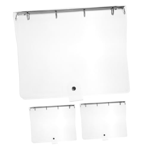 SOIMISS 3 Stück Transparente Ringbuchmappe Teiliges Praktischer Dokumentenordner mit Leichter und Robuster Datei Organizer für Büro und Haushalt Vielseitige Aufbewahrung von Papieren von SOIMISS