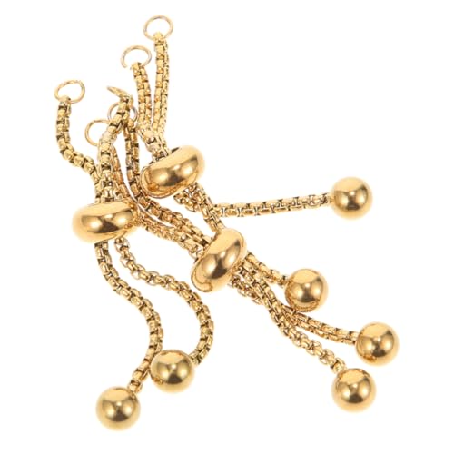 SOIMISS 3 Stück Verstellbare Armbandverlängerungsketten aus Edelstahl mit Kugelenden DIY Schmuckzubehör für Damen Flexible Schieber armbandketten für Kreative Schmuckherstellung SOIMISS 3 Stück Verstellbare Armbandverlängerungsketten aus Edelstahl mit Kugelenden DIY Schmuckzubehör für Damen Flexible Schieber armbandketten für Kreative Schmuckherstellung von SOIMISS