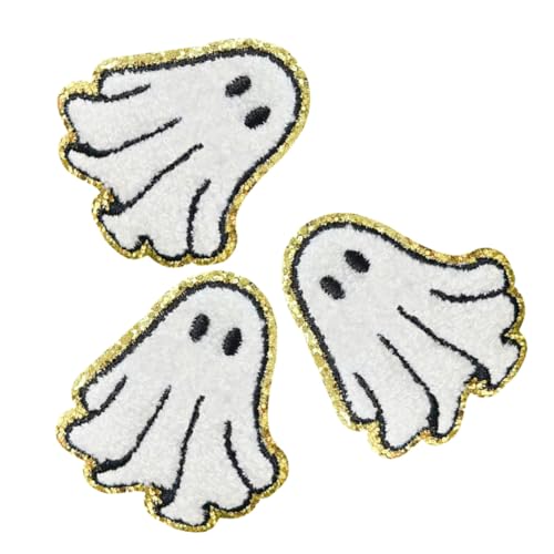 SOIMISS 3 Stück Weiße Halloween Ghost Patches zum Aufbügeln Bestickte Stoffapplikationen mit Starkem Halt Waschbare DIY Bügelflicken für Kleidung Jeans Taschen Hüte und Schuhe SOIMISS 3 Stück Weiße Halloween Ghost Patches zum Aufbügeln Bestickte Stoffapplikationen mit Starkem Halt Waschbare DIY Bügelflicken für Kleidung Jeans Taschen Hüte und Schuhe von SOIMISS