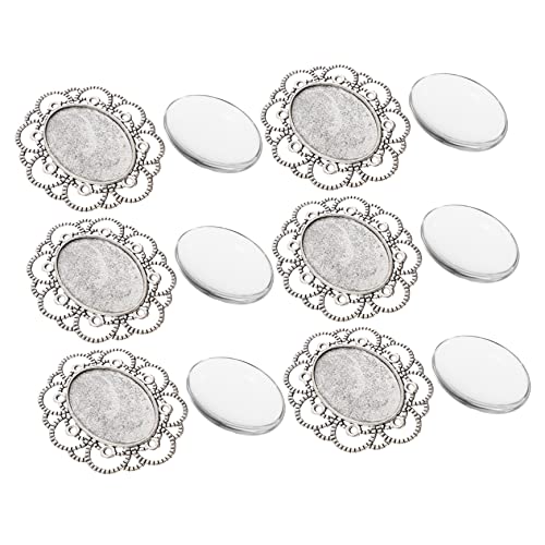 SOIMISS 30 Stück Broschenhalter Form Runde Blanko Lünette Vintage Broschenbasis Anstecknadeln Broschen Für Frauen Charms Broschenbasis Vintage Plattierte Broschenherstellung von SOIMISS