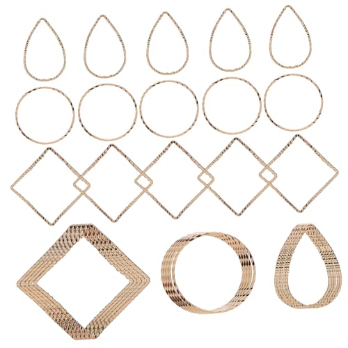 SOIMISS 30 Stück Diy-ohrringe Ohrringe Machen Kit Zur Herstellung Von Ohrhängern Mit Geometrie Anhänger Für Die Herstellung Von Ohrringen Klein Drahtbügel Klobige Ohrringe Kubisch Kupfer von SOIMISS