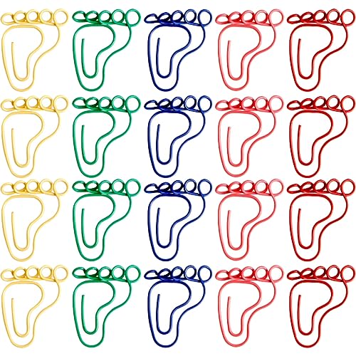 SOIMISS 30 Stück Fußabdruck Büroklammern Bunte Papierklammern für Bürobedarf Kreative Fußform Praktische und Dekorative Clips für Dokumente und Notizen für Schule und Zuhause SOIMISS 30 Stück Fußabdruck Büroklammern Bunte Papierklammern für Bürobedarf Kreative Fußform Praktische und Dekorative Clips für Dokumente und Notizen für Schule und Zuhause von SOIMISS