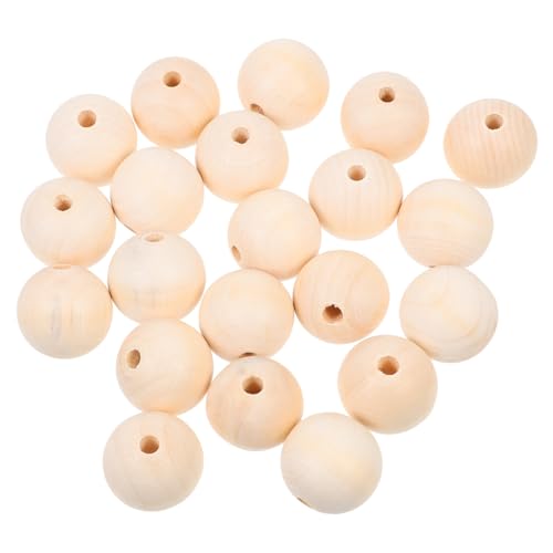 SOIMISS 30 Stück Naturfarbene Runde Holzperlen Robuste DIY Bastelperlen für Schmuck und Dekorationen Handgefertigte Holzperlen Zubehör SOIMISS 30 Stück Naturfarbene Runde Holzperlen Robuste DIY Bastelperlen für Schmuck und Dekorationen Handgefertigte Holzperlen Zubehör von SOIMISS