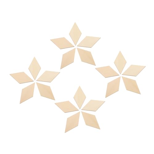 SOIMISS 30 Stück Teiliges DIY Rhombus Holzscheiben aus Hochwertigem Holz Robust und Langlebig Kreative Holzspäne für Bastelprojekte Einzigartige Wohnraumdekoration für Familien und Partys SOIMISS 30 Stück Teiliges DIY Rhombus Holzscheiben aus Hochwertigem Holz Robust und Langlebig Kreative Holzspäne für Bastelprojekte Einzigartige Wohnraumdekoration für Familien und Partys von SOIMISS