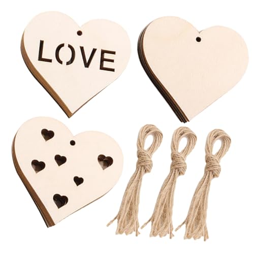 SOIMISS 30 Stück Teiliges Handbemalte Holzherzen Dekoanhänger aus Naturbelassenem Holz Vielseitig Bemalbar Robustes Holzornament für Bastelprojekte Individuelle Holzherz Dekoration zum SOIMISS 30 Stück Teiliges Handbemalte Holzherzen Dekoanhänger aus Naturbelassenem Holz Vielseitig Bemalbar Robustes Holzornament für Bastelprojekte Individuelle Holzherz Dekoration zum von SOIMISS