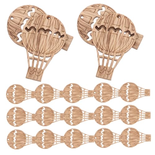 SOIMISS 30 Stück Teiliges Heißluftballon Holzformen Holzstücke für DIY Bastelarbeiten Handbemalung Weihnachtsdeko Bastelmaterial mit Loch Leichte Holzornamente für Wand Fenster und SOIMISS 30 Stück Teiliges Heißluftballon Holzformen Holzstücke für DIY Bastelarbeiten Handbemalung Weihnachtsdeko Bastelmaterial mit Loch Leichte Holzornamente für Wand Fenster und von SOIMISS