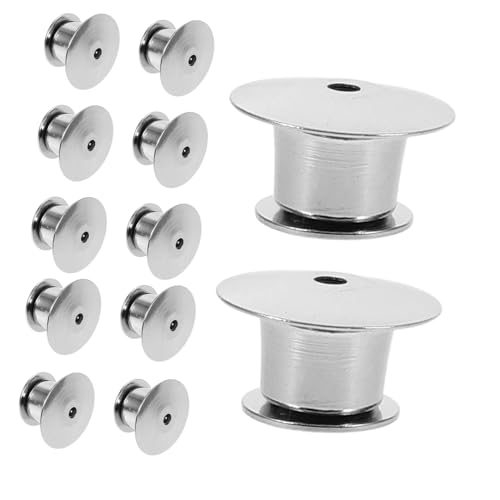SOIMISS 30 Stück Teiliges Metall Pin Keepers Verschluss Langlebig Verschleißfest Praktische Broschenrückseite für Anstecknadeln Namensschilder Schmuck DIY Zubehör SOIMISS 30 Stück Teiliges Metall Pin Keepers Verschluss Langlebig Verschleißfest Praktische Broschenrückseite für Anstecknadeln Namensschilder Schmuck DIY Zubehör von SOIMISS