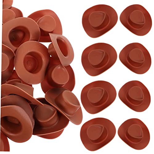 SOIMISS 30 Stück Teiliges Mini Kunststoff Cowboyhüte Kleine Dekorative Puppenhüte für DIY Kuchen und Puppenhausdeko Stabile Miniatur Hüte Schokoladenrot Glatte Oberfläche Kinderfreundlich SOIMISS 30 Stück Teiliges Mini Kunststoff Cowboyhüte Kleine Dekorative Puppenhüte für DIY Kuchen und Puppenhausdeko Stabile Miniatur Hüte Schokoladenrot Glatte Oberfläche Kinderfreundlich von SOIMISS