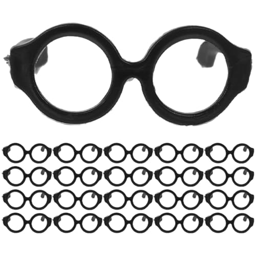 SOIMISS 30 Stück Teiliges Miniatur randbrillen für Puppen Modische Kunststoff doll Brillen zum Ankleiden und Leichte Puppenaccessoires für Figuren als Fotorequisite von SOIMISS