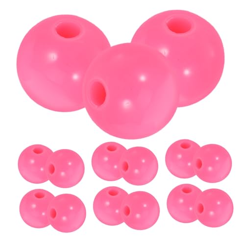 SOIMISS 300 Stück Acrylperlen Spacer -perlen Für Armbänder Quetschperlen Für Die Schmuckherstellung Abstandshalterperlen Für Schmuckherstellung Bastelperlen Mit Löchern Perlen Süß Rosa von SOIMISS