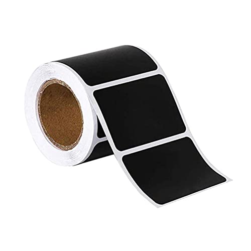 SOIMISS 300 Stück Aufkleber für Tafeletiketten löschbar Etiketten für Tafelaufkleber Vinyl Weiß Kreidetafel-Etiketten für Gläser Tafeletiketten für Gläser PVC selbstklebend Schwarz von SOIMISS