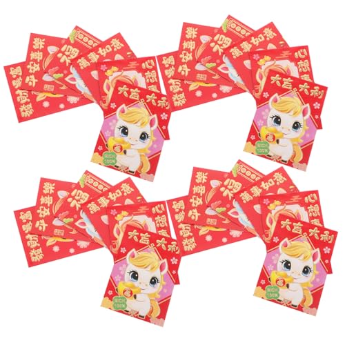 SOIMISS 300 Stück Chinesische Rote Umschläge Jahr Des Pferdes Lunar Year Lucky Money Umschläge Festliches Design für Neujahrsfeiern Familienfeste und Geschenkübergabe SOIMISS 300 Stück Chinesische Rote Umschläge Jahr Des Pferdes Lunar Year Lucky Money Umschläge Festliches Design für Neujahrsfeiern Familienfeste und Geschenkübergabe von SOIMISS