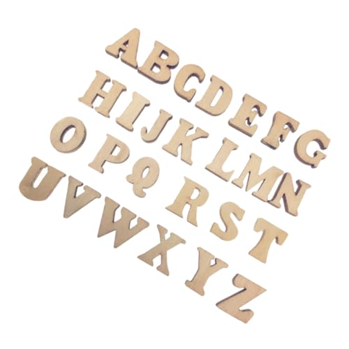 SOIMISS 300 Stück Natürliche Holzbuchstaben Hohe Großbuchstaben zum Basteln DIY Handwerksmaterial für Wanddekoration und Kreativitätsförderung SOIMISS 300 Stück Natürliche Holzbuchstaben Hohe Großbuchstaben zum Basteln DIY Handwerksmaterial für Wanddekoration und Kreativitätsförderung von SOIMISS