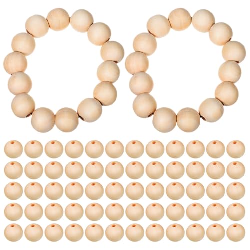 SOIMISS 300 Stück Natürliche Holzperlen zum Auffädeln Unbehandelte Rundperlen aus Holz für Schmuckherstellung DIY Bastelprojekte Makramee Armbänder Rustikale Wohnkultur und SOIMISS 300 Stück Natürliche Holzperlen zum Auffädeln Unbehandelte Rundperlen aus Holz für Schmuckherstellung DIY Bastelprojekte Makramee Armbänder Rustikale Wohnkultur und von SOIMISS