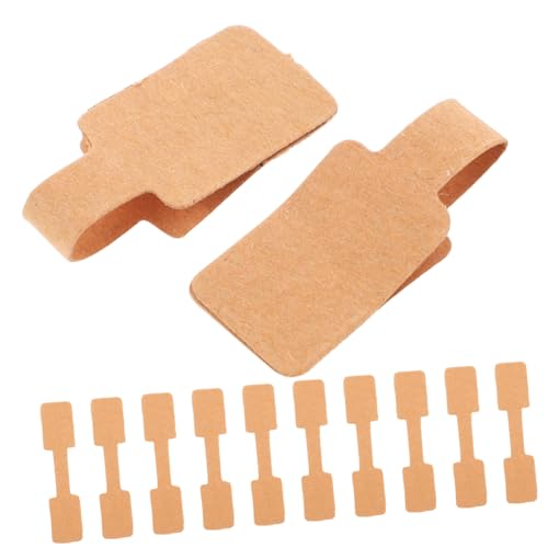SOIMISS 300 Stück Preisetiketten aus Kraftpapier Selbstklebend für Ringe und Armbänder für Einzelhandel Geschäfte und Diy Projekte Preisauszeichnung für Schmuck von SOIMISS