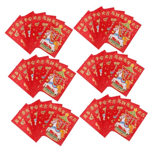SOIMISS 300 Stück Rote Umschläge Jahr Des Pferdes Chinesisches Frühlingsfest Hong Bao Glücksgeldumschläge Kreative Muster Robuste Verarbeitung für Hochzeit Geburtstag Graduation SOIMISS 300 Stück Rote Umschläge Jahr Des Pferdes Chinesisches Frühlingsfest Hong Bao Glücksgeldumschläge Kreative Muster Robuste Verarbeitung für Hochzeit Geburtstag Graduation von SOIMISS
