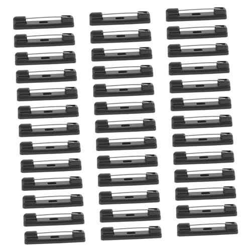 SOIMISS 300 Stück Schwarze Bar Badge Pins Mittlere Langlebige Anstecknadeln für Arbeitsnummern Namensschilder und Abzeichen Vielseitige Kleidung Accessoires von SOIMISS