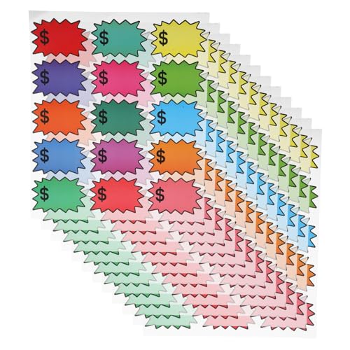 SOIMISS 300 Stück Selbstklebende Verkaufsschilder für Vielseitige Anwendungen Geschäften Garagen und Märkten Beschriften und Preisauszeichnen SOIMISS 300 Stück Selbstklebende Verkaufsschilder für Vielseitige Anwendungen Geschäften Garagen und Märkten Beschriften und Preisauszeichnen von SOIMISS
