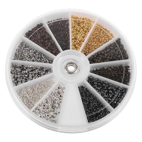 SOIMISS 3000 Stück Quetschperlen Crimp Beads für Schmuckherstellung Diy Armband Ohrring Zubehör Sichere Verbindung Vielseitig für Bastelprojekte von SOIMISS