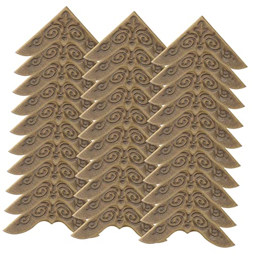 SOIMISS 30Stücke Metallbuch Ecken Buch Ecke Schützer Retro Design für Notizbücher Alben und Scrapbooking Langlebiger Kantenschutz für Elegante Präsentation von SOIMISS
