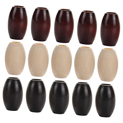 SOIMISS 30Stücke Oval Holzperlen DIY Schmuckhandwerk Perlen Natur und Armbänder und Mehr Glatte Oberfläche für Sicheres Basteln von SOIMISS