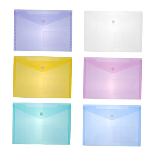 SOIMISS 30Stücke Teiliges Dokumentenbeutel Transparente Dokumententaschen mit Druckknopf für Dateien Wiederverwendbar und für Büro und Zuhause von SOIMISS