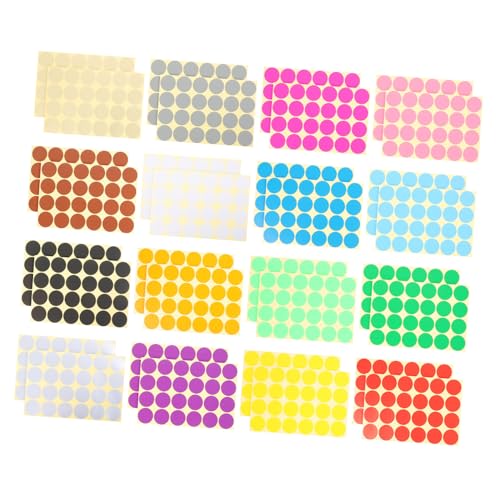 SOIMISS 32 Blatt Selbstklebende Farbige Punktaufkleber Farben Runde Markierungspunkte Ablösbar Für Büro Klassenzimmer Organisation Farbcodeetiketten SOIMISS 32 Blatt Selbstklebende Farbige Punktaufkleber Farben Runde Markierungspunkte Ablösbar Für Büro Klassenzimmer Organisation Farbcodeetiketten von SOIMISS