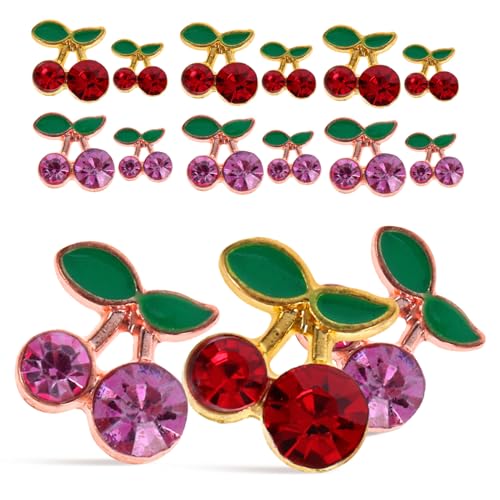 SOIMISS 32 Stück Diy Kirsch Charms mit Strasssteinen für Nägel Nail Art Dekorationen für Maniküre Zubehör für Designs und Besondere Anlässe SOIMISS 32 Stück Diy Kirsch Charms mit Strasssteinen für Nägel Nail Art Dekorationen für Maniküre Zubehör für Designs und Besondere Anlässe von SOIMISS