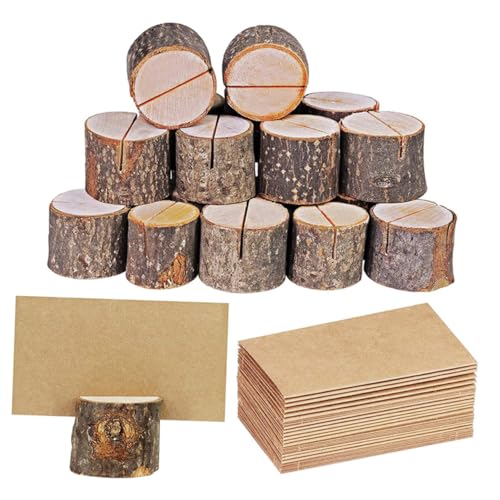 SOIMISS 35 Sätze Teiliges Holzstamm Memo und Kartenhalter mit Rindenoptik Lärchenholz Tischkartenhalter mit Schlitz für Notizen Fotos und Menükarten Rustikale Dekoration für Hochzeit SOIMISS 35 Sätze Teiliges Holzstamm Memo und Kartenhalter mit Rindenoptik Lärchenholz Tischkartenhalter mit Schlitz für Notizen Fotos und Menükarten Rustikale Dekoration für Hochzeit von SOIMISS