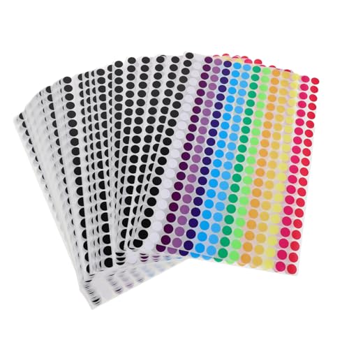 SOIMISS 36 Blatt Farbige Runde Aufkleber Selbstklebende für Büro Schule und Bastelprojekte pro Vielseitig Einsetzbar für Etikettierung und Dekoration SOIMISS 36 Blatt Farbige Runde Aufkleber Selbstklebende für Büro Schule und Bastelprojekte pro Vielseitig Einsetzbar für Etikettierung und Dekoration von SOIMISS