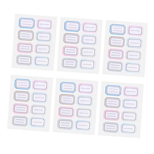SOIMISS 36 Blatt Selbstklebende Multifunktionale Namensetiketten Tragbare Produktaufkleber Einfach zu Beschriften Praktische Klebeetiketten für Zuhause und Büro mit Je SOIMISS 36 Blatt Selbstklebende Multifunktionale Namensetiketten Tragbare Produktaufkleber Einfach zu Beschriften Praktische Klebeetiketten für Zuhause und Büro mit Je von SOIMISS