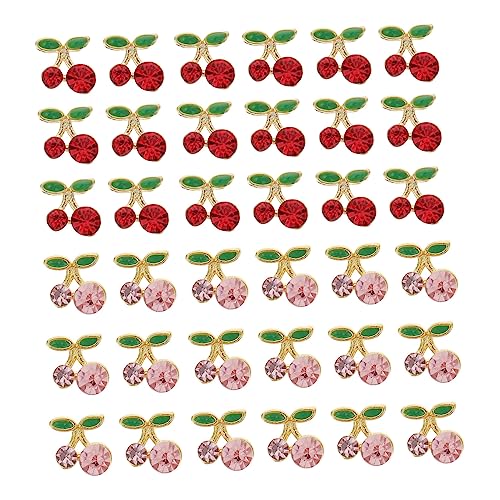 SOIMISS 36 Teiliges Kirsch Nagelkunst Langlebige Legierung Nageldekorationen Funkelnde Nagelsticker für Diy Maniküre Geeignet für Professionelle und Private Nagelkunst Fans SOIMISS 36 Teiliges Kirsch Nagelkunst Langlebige Legierung Nageldekorationen Funkelnde Nagelsticker für Diy Maniküre Geeignet für Professionelle und Private Nagelkunst Fans von SOIMISS