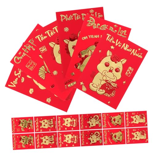 SOIMISS 360 Stück Rote Umschläge Jahr Des Pferdes Kreative Lunar Year Envelopes Aus Papier Für Frühlingsfest Vietnamesische Hong Bao Taschen Für Haushalte Und Firmenfeiern SOIMISS 360 Stück Rote Umschläge Jahr Des Pferdes Kreative Lunar Year Envelopes Aus Papier Für Frühlingsfest Vietnamesische Hong Bao Taschen Für Haushalte Und Firmenfeiern von SOIMISS