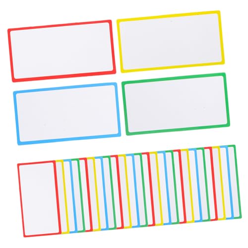 SOIMISS 36Stücke Magnetische Trockenabwaschbare Namensschilder Wiederverwendbare Etiketten für Kühlschrank Whiteboard und Büro Beschreibbare Magnete Blau Rot Grün Gelb Je SOIMISS 36Stücke Magnetische Trockenabwaschbare Namensschilder Wiederverwendbare Etiketten für Kühlschrank Whiteboard und Büro Beschreibbare Magnete Blau Rot Grün Gelb Je von SOIMISS
