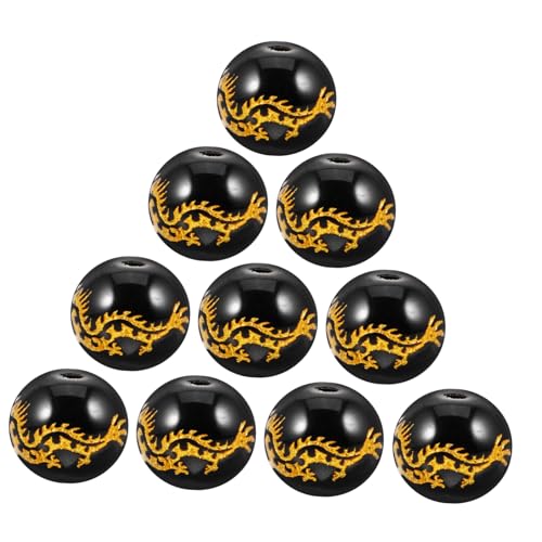 SOIMISS 39 Stück Bastelperlen Dekorative Perlen Für Goldene Drachen Abstandshalter Herstellung Von Drachen Charm Perlen Kleinen Schmuck Perlen DIY Bastelperlen Armbänder von SOIMISS