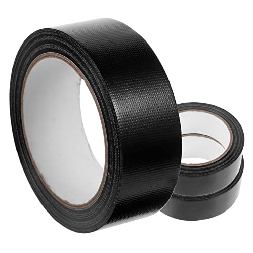 SOIMISS 3Rollen Wasserdichtes Klebeband für Rohrreparatur Hochleistungsgewebeband für Dichtungen Leckreparaturen und Verpackungen Schwarz Breit von SOIMISS