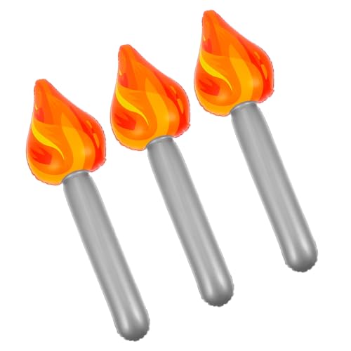 SOIMISS 3Stücke Aufblasbare Fackel Ornamente Langlebige und Tragbare Spielzeuge für Partys Geburtstage Halloween und Sportevents Kreative Dekoration mit Gummimaterial von SOIMISS