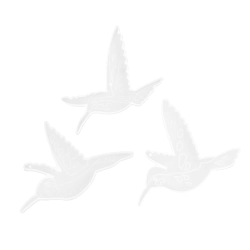 SOIMISS 3Stücke Teiliges DIY Silikonform für Hochwertige Gießform für Dekorative Hummingbird Ornamente Langlebig Flexibel und Einfach zu Entformen von SOIMISS