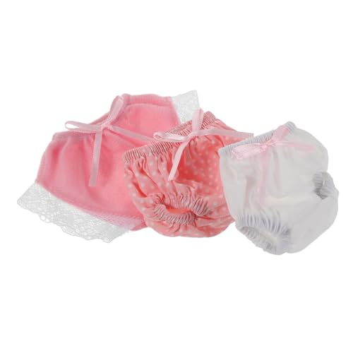 SOIMISS 3stücke Kleidung Für Spielzeug Wiederverwendbare Babywindeln Für Puppenhauspuppen Unterhosen Für Puppen Outfit Für Neugeborene Puppen Zubehör von SOIMISS