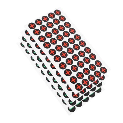 SOIMISS 4 Blätter Polarity Warnaufkleber Selbstklebend Rot Blau Batterie Maschinen Sicherheitskennzeichnung Wetterfest für Elektrogeräte und Maschinen von SOIMISS