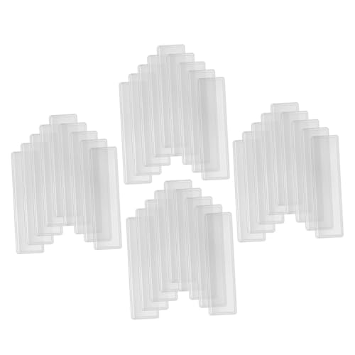 SOIMISS 4 Blätter büroradio offic visitenkarten halterung postkarten halter stule Klebeetikettentaschen Regal Schlüssel klein Garage Transparente Etikettenhülsen Hüllen für Etiketten PVC von SOIMISS