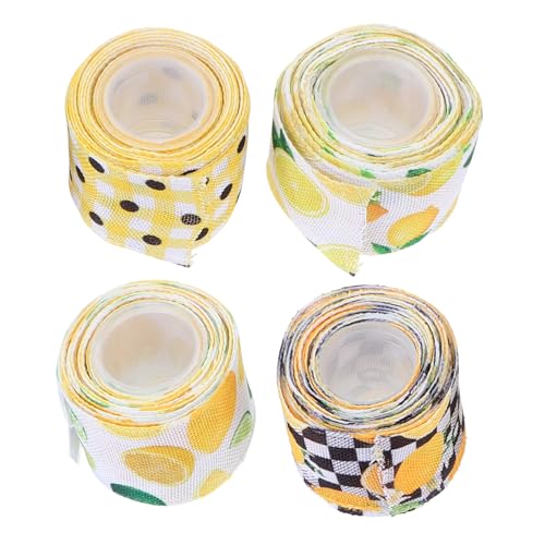 SOIMISS 4 Rollen Dekoratives Webband Breit Yards Musterkombinationen DIY Geschenkband für Handarbeiten Haaraccessoires Party und Garten Dekoration von SOIMISS