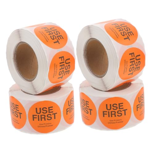 SOIMISS 4 Rollen Selbstklebende Use First Etiketten À Vorratskontrolle für Restaurant und Zuhause Bunte Aufkleber für Lebensmittelverpackungen und Behälter SOIMISS 4 Rollen Selbstklebende Use First Etiketten À Vorratskontrolle für Restaurant und Zuhause Bunte Aufkleber für Lebensmittelverpackungen und Behälter von SOIMISS