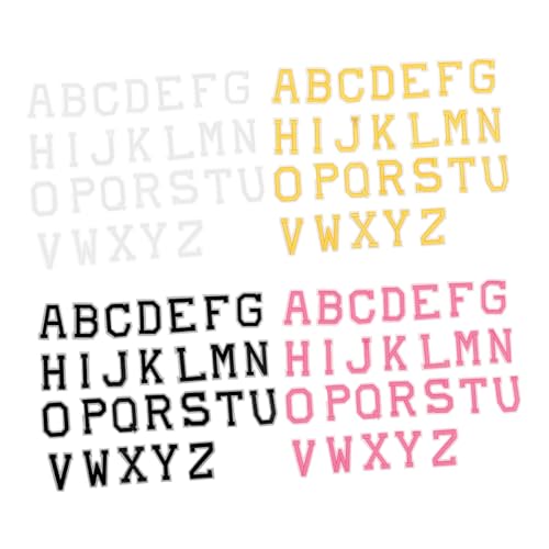 SOIMISS 4 Sätze Bestickte Buchstaben Aufnäher zum Aufbügeln und Nähen Bunte Alphabet Stoffpatches DIY Kleidung Applikationen für Jacken Shirts Taschen und Reparatur SOIMISS 4 Sätze Bestickte Buchstaben Aufnäher zum Aufbügeln und Nähen Bunte Alphabet Stoffpatches DIY Kleidung Applikationen für Jacken Shirts Taschen und Reparatur von SOIMISS